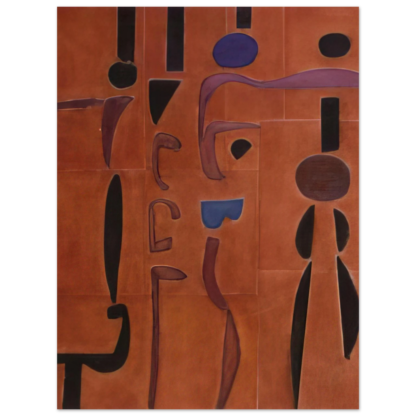 Will Barnet - Terracotta - 2004 United States  75x100 cm / 30x40inches Fine Art Poster