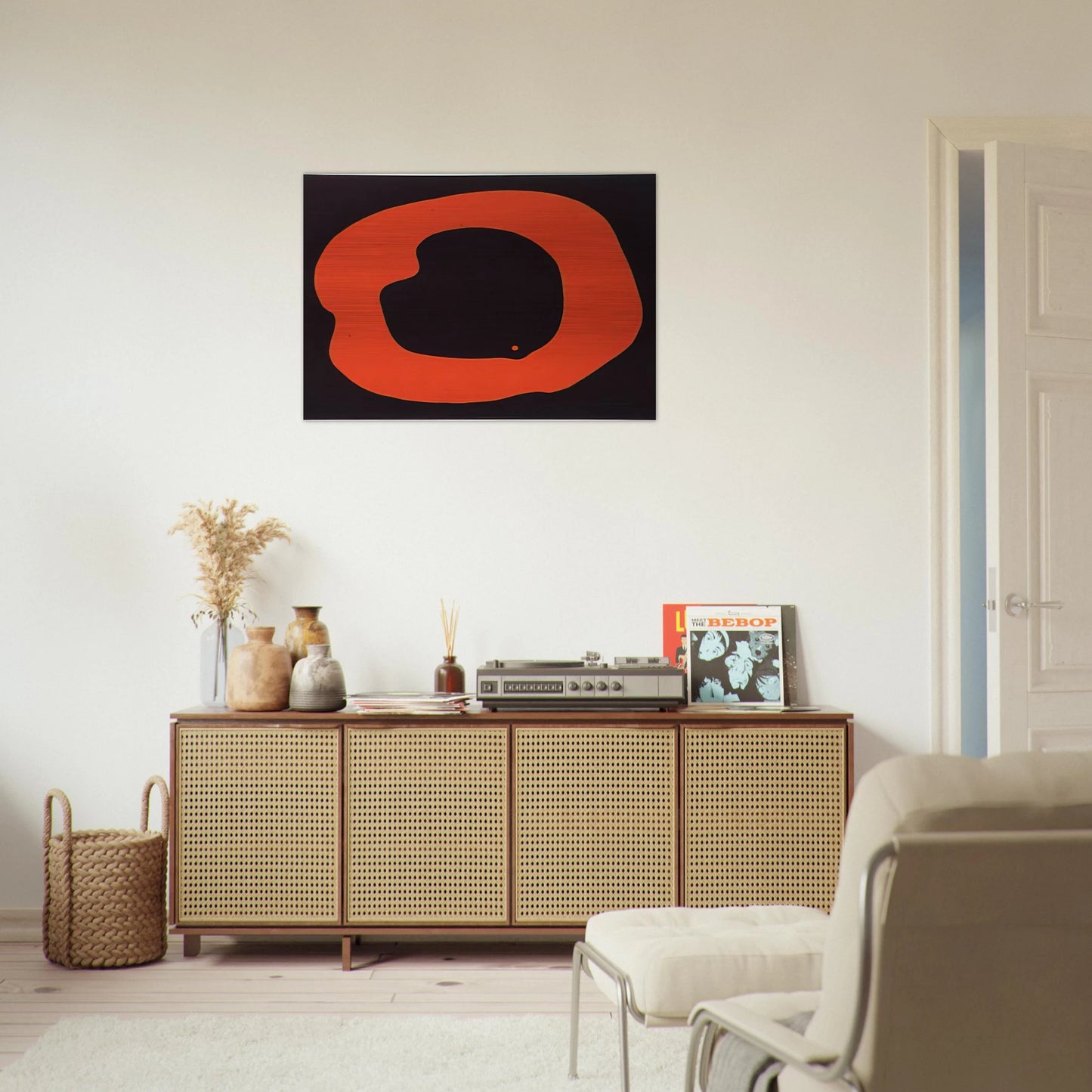 Untitled - Art Informel, Minimalism - Jiro Yoshihara Brushed Aluminum Print - 70x100 cm / 28x40 inches | Jiro Yoshihara Aluminum Print | Jiro Yoshihara Prints