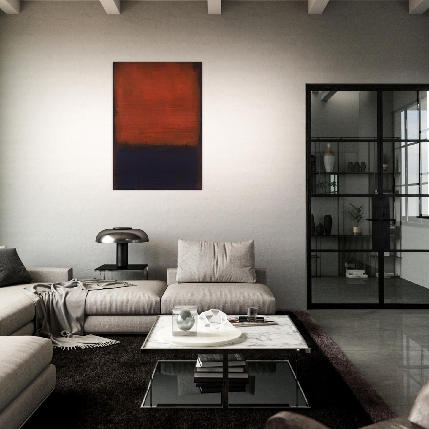 No. 14 - 1960 - Mark Rothko Brushed Aluminum Print - 70x100 cm / 28x40 inches | Mark Rothko Aluminum Print | Mark Rothko Prints