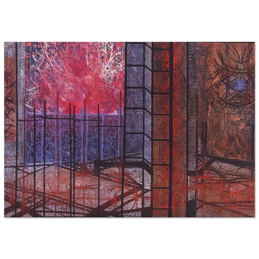 Chronicle - 1964 - Jimmy Ernst Brushed Aluminum Print - 70x100 cm / 28x40 inches | Jimmy Ernst Aluminum Print | Jimmy Ernst Prints