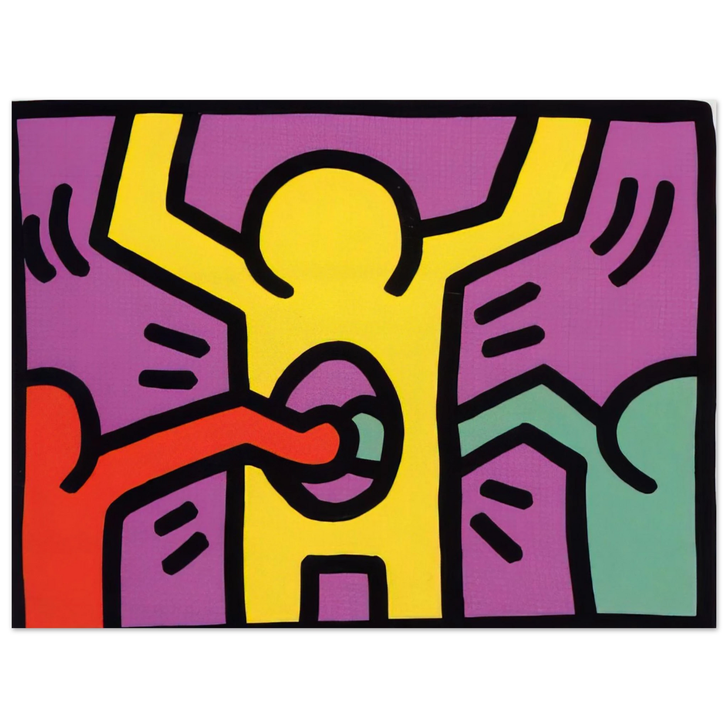 Keith Haring - POP SHOP 1 1987  75x100 cm / 30x40inches Fine Art Poster