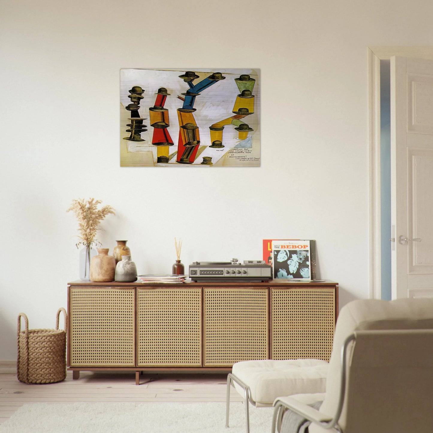 The hat makes the man - Max Ernst Brushed Aluminum Print - 70x100 cm / 28x40 inches | Max Ernst Aluminum Print | Max Ernst Prints