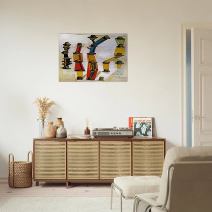 The hat makes the man - Max Ernst Brushed Aluminum Print - 70x100 cm / 28x40 inches | Max Ernst Aluminum Print | Max Ernst Prints