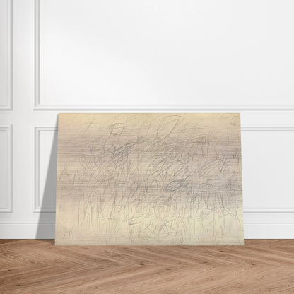 Academy - Cy Twombly Brushed Aluminum Print - 70x100 cm / 28x40 inches | Cy Twombly Aluminum Print | Cy Twombly Prints