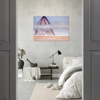 Misty - A Memory - Georgia O'Keeffe Brushed Aluminum Print - 70x100 cm / 28x40 inches | Georgia O'Keeffe Aluminum Print | Georgia O'Keeffe Prints