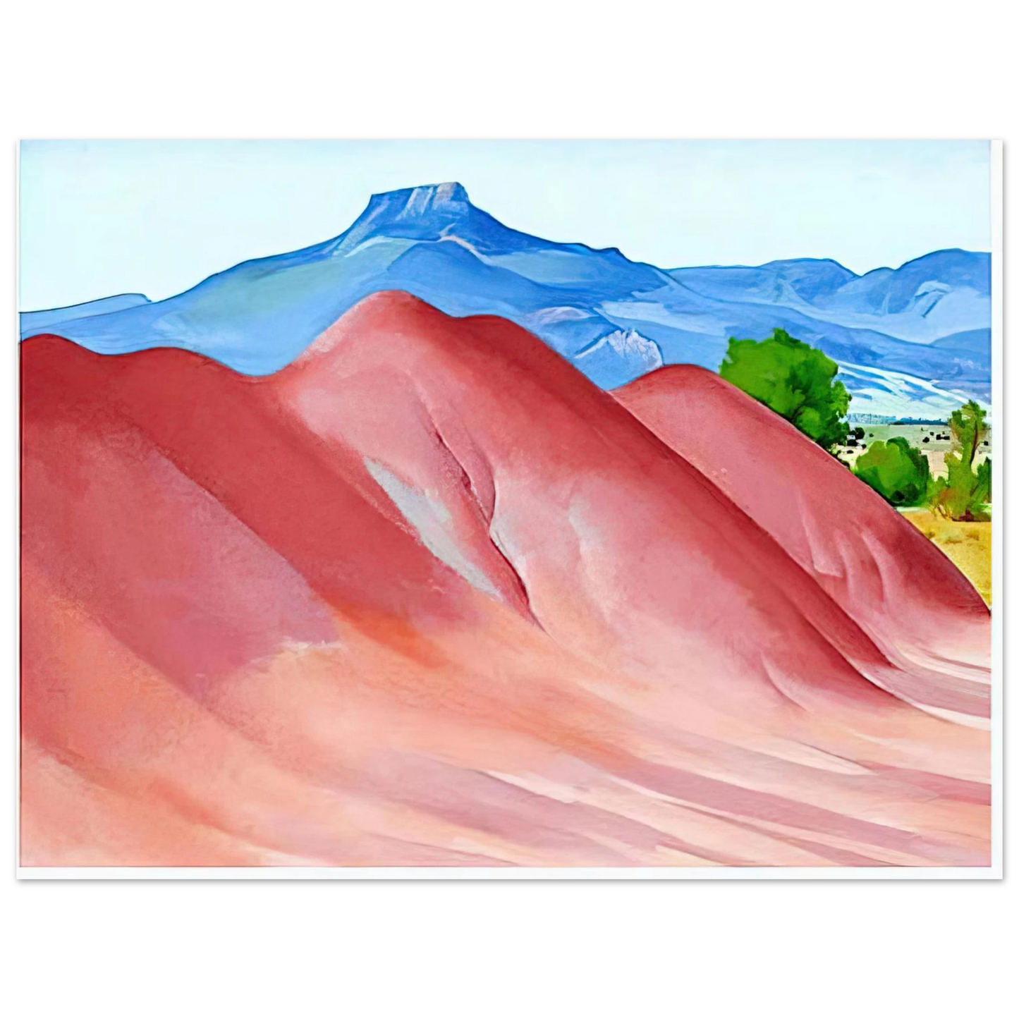 Georgia O'Keeffe - Red Hills and Pedernal Fine Art Poster