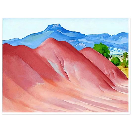 Georgia O'Keeffe - Red Hills and Pedernal Fine Art Poster