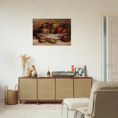 Still Life with Fruit - Pierre-Auguste Renoir Brushed Aluminum Print - 70x100 cm / 28x40 inches | Pierre-Auguste Renoir Aluminum Print | Pierre-Auguste Renoir Prints