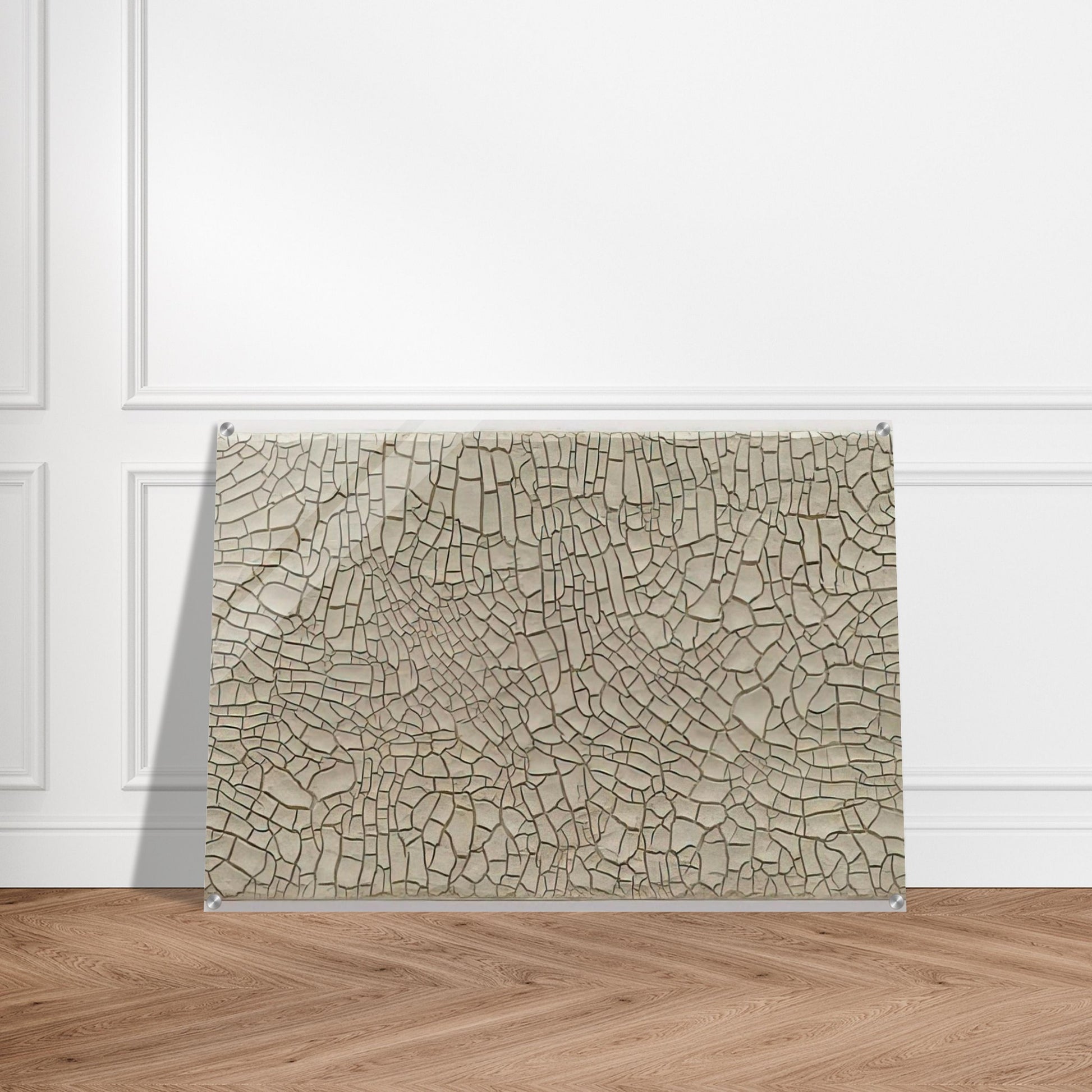 Cretto Grande Bianco - 1982 - Alberto Burri Acrylic Print - 70x100 cm / 28x40″ inches | Alberto Burri Wall Art | Alberto Burri Prints