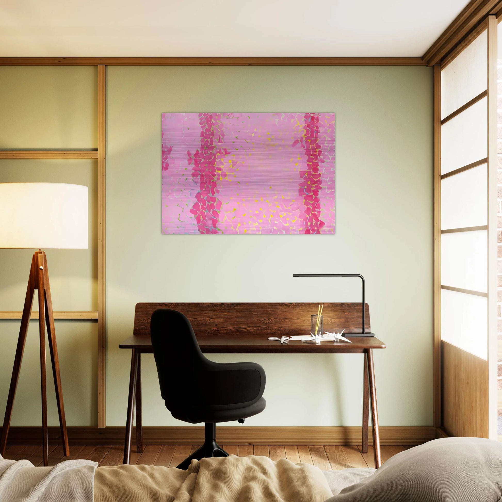 WIND AND CREPE MYRTLE CONCERTO 1973 - Alma Woodsey Thomas Brushed Aluminum Print - 70x100 cm / 28x40 inches | Alma Woodsey Thomas Aluminum Print | Alma Woodsey Thomas Prints