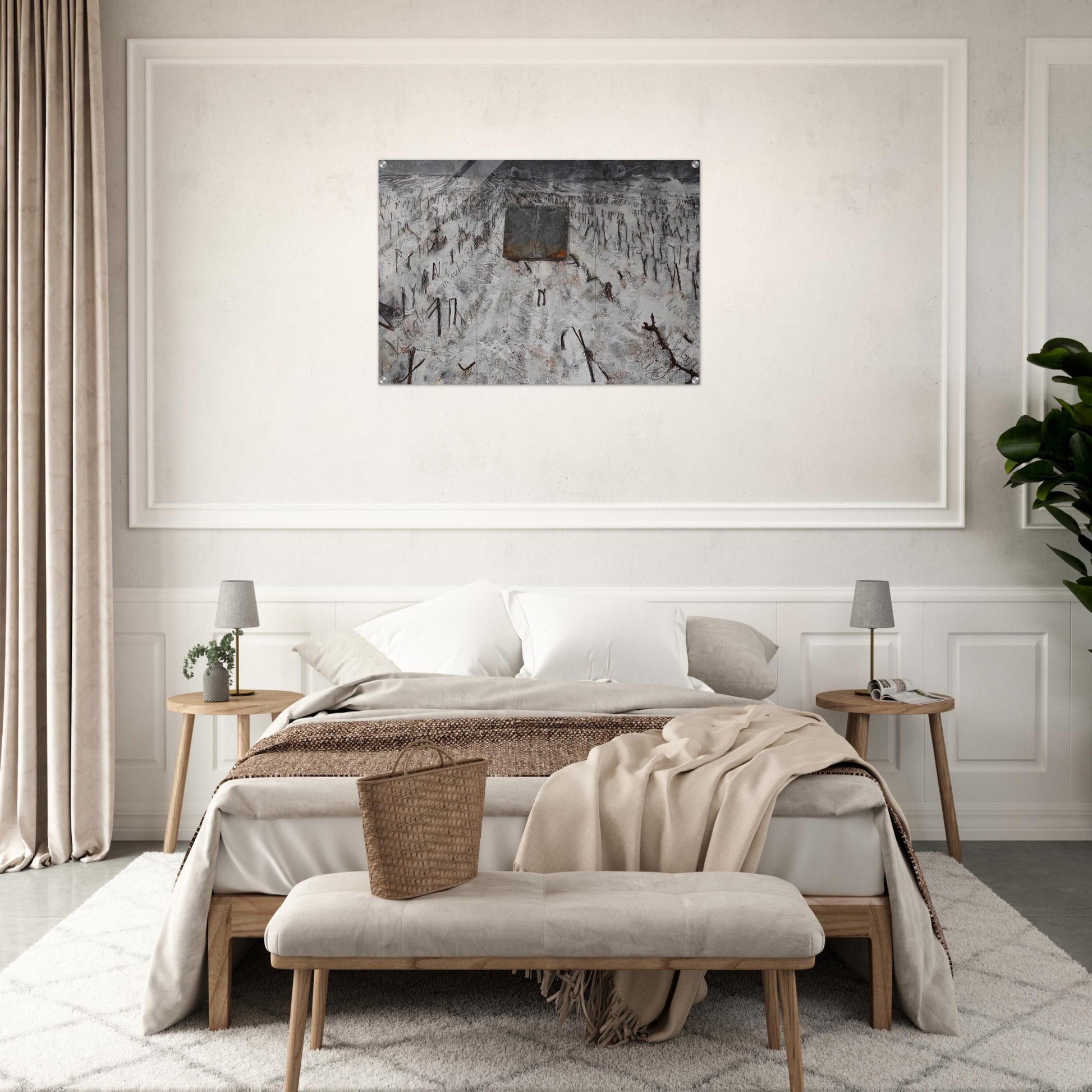 BLACK FLAKES 2006 - Anselm Kiefer Acrylic Print - 70x100 cm / 28x40″ inches