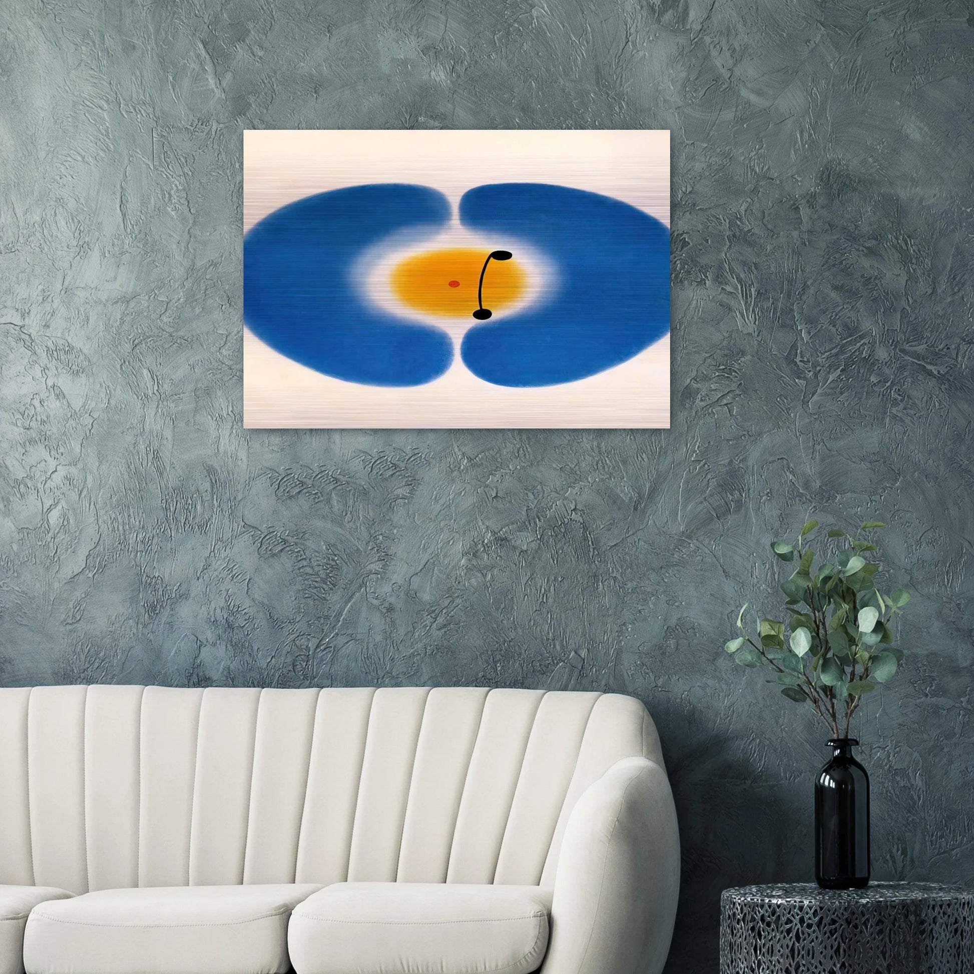 BLUE MANDALA 1978 - Victor Pasmore Brushed Aluminum Print - 70x100 cm / 28x40 inches | Victor Pasmore Aluminum Print | Victor Pasmore Prints