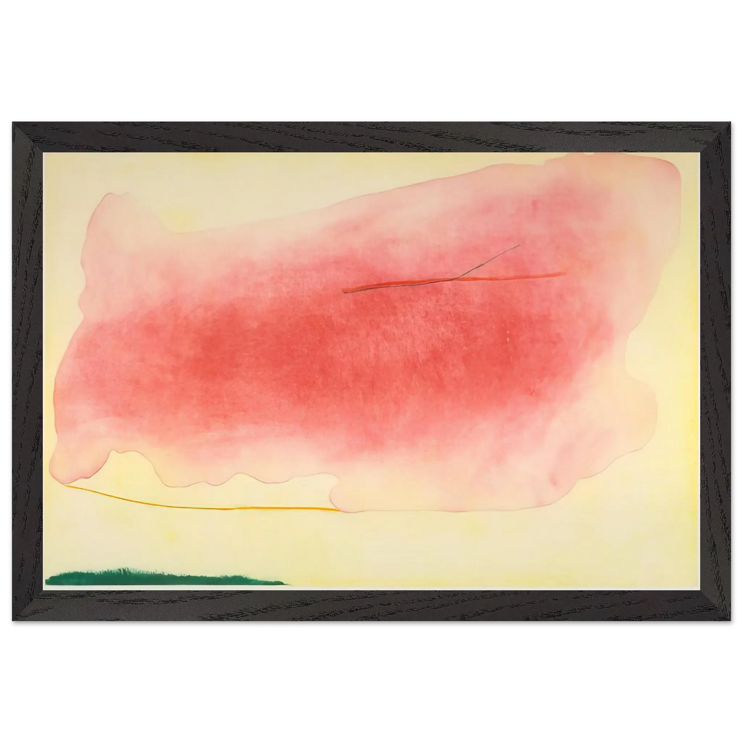 Helen Frankenthaler - Nepenthe - 1972 Wall art - 21x29.7 cm / 8x12" - Premium Wooden Framed Poster With Fine Art Paper - Wood frame