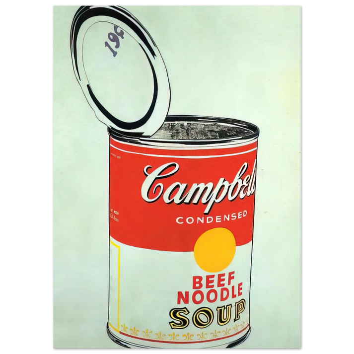 Andy Warhol - Big Campbell's Soup Can 19c  Beef Noodle  Fine Art Poster