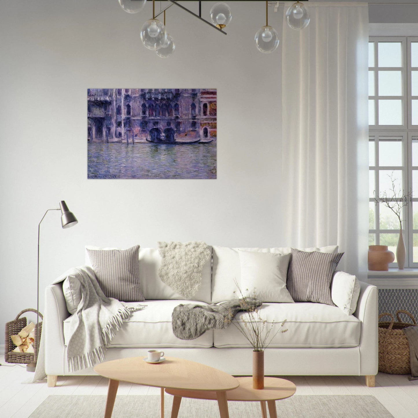 Palazzo da Mulla - claude monet Brushed Aluminum Print - 70x100 cm / 28x40 inches | claude monet Aluminum Print | claude monet Prints