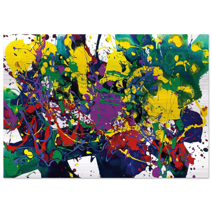 Untitled  SFP94-107 SFF1751  - Sam Francis Brushed Aluminum Print - 70x100 cm / 28x40 inches | Sam Francis Aluminum Print | Sam Francis Prints