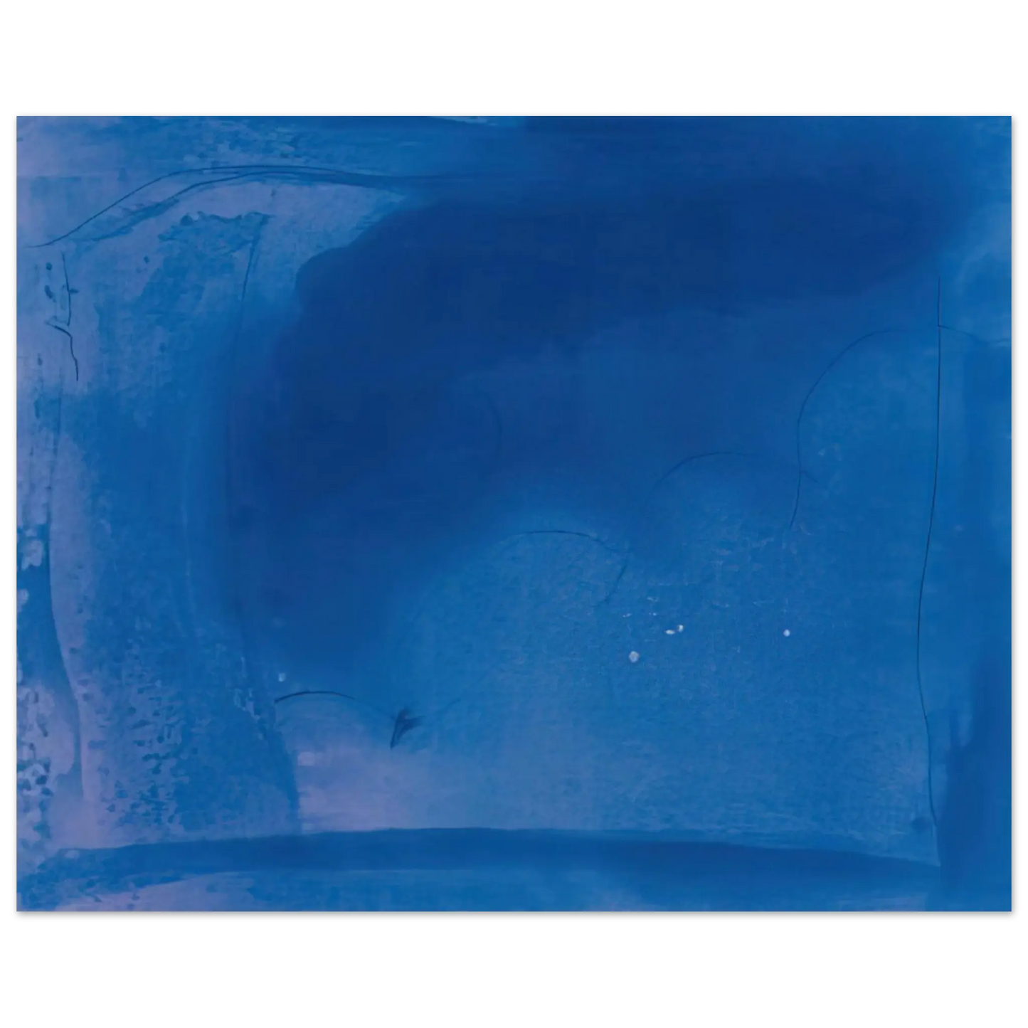 Helen Frankenthaler - Corot s Mark - 1987 Wall art - 27x35 cm / 11x14 Inches - Premium Wooden Framed Poster With Fine Art Paper - Black frame