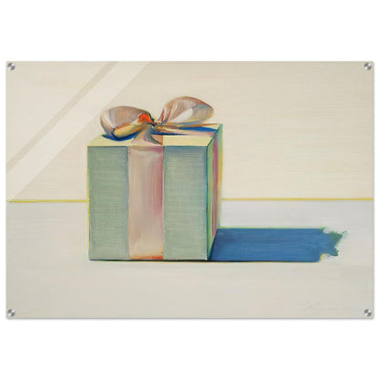 Gift Box - 1971 - Wayne Thiebaud Acrylic Print - 70x100 cm / 28x40″ inches