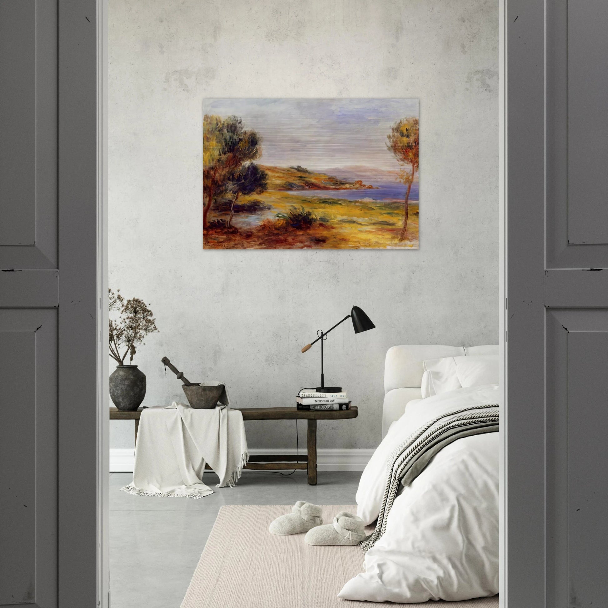 The Bay - Pierre-Auguste Renoir Brushed Aluminum Print - 70x100 cm / 28x40 inches | Pierre-Auguste Renoir Aluminum Print | Pierre-Auguste Renoir Prints