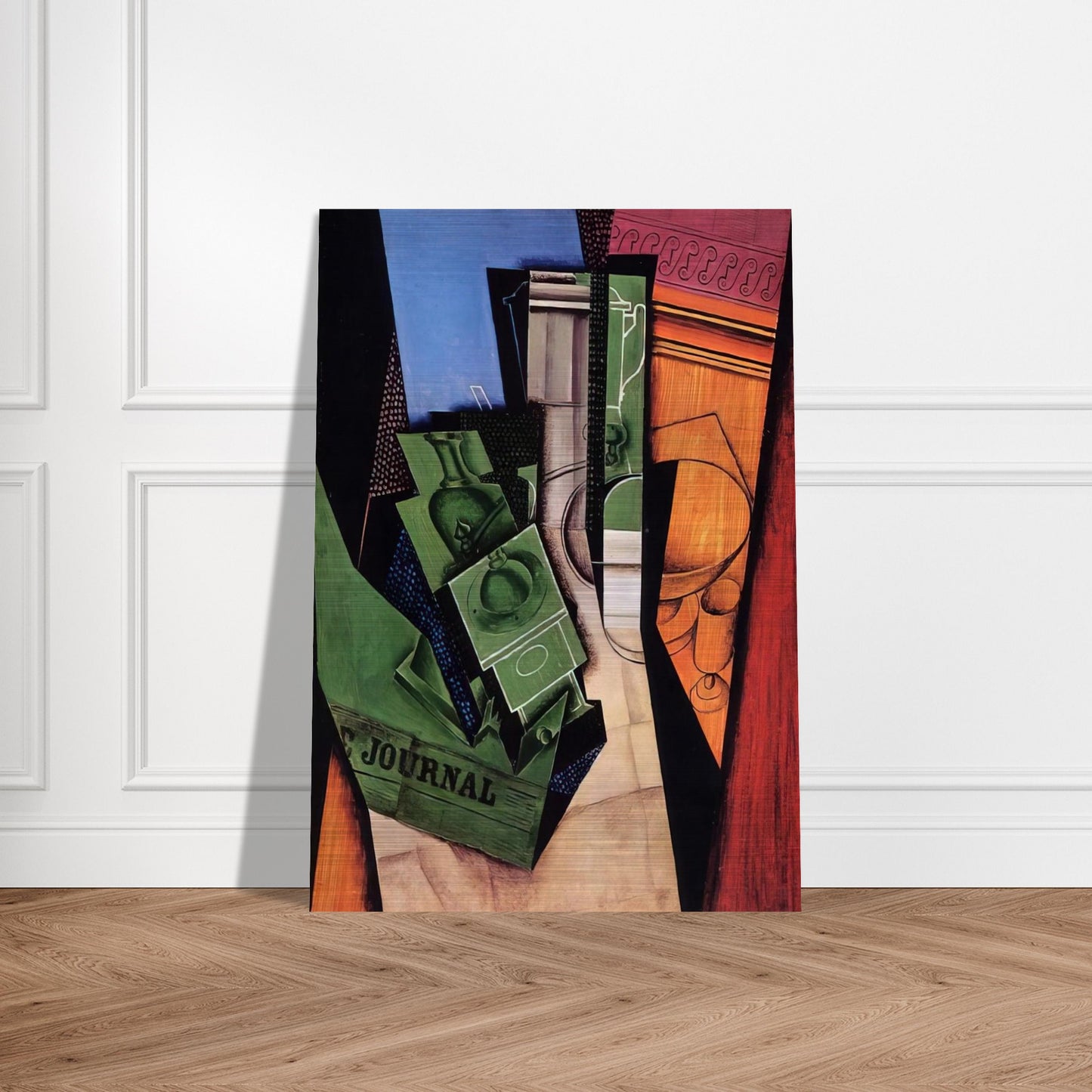 BREAKFAST 1915 - Juan Gris Brushed Aluminum Print - 70x100 cm / 28x40 inches | Juan Gris Aluminum Print | Juan Gris Prints