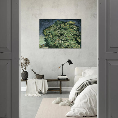 Chestnut Trees in Blossom - Vincent van Gogh Brushed Aluminum Print - 70x100 cm / 28x40 inches | Vincent van Gogh Aluminum Print | Vincent van Gogh Prints