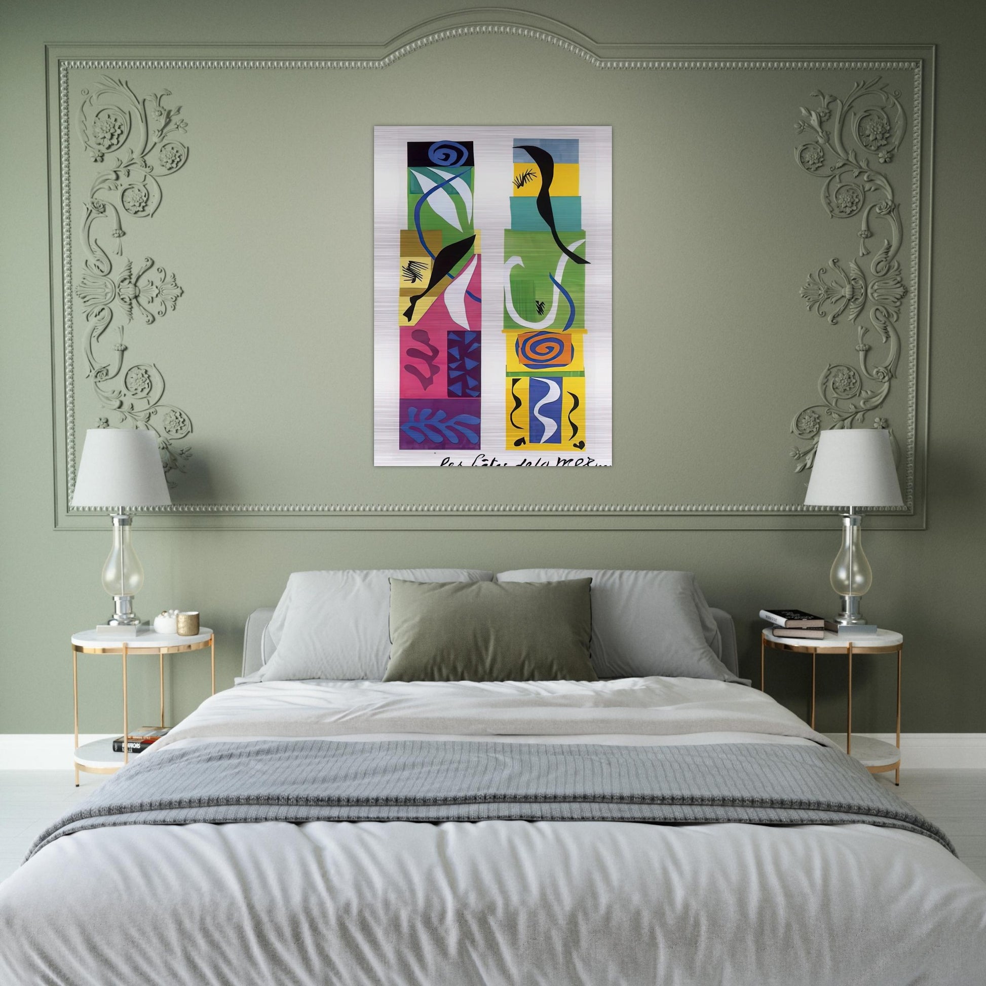 THE MARITIME WILDLIFE 1950 - Henri Matisse Brushed Aluminum Print - 70x100 cm / 28x40 inches | Henri Matisse Aluminum Print | Henri Matisse Prints