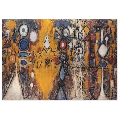 Number 1 - 1951 - Richard Pousette-Dart Brushed Aluminum Print - 70x100 cm / 28x40 inches | Richard Pousette-Dart Aluminum Print | Richard Pousette-Dart Prints