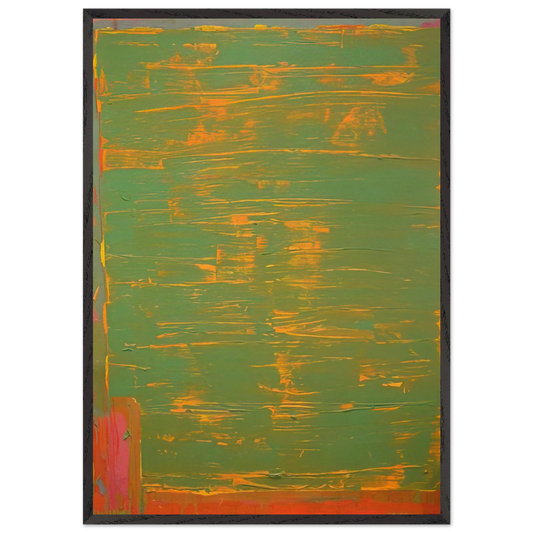 22874 - 1974 - John Hoyland 70x100 cm / 28x40 inches Framed Art Print – Black Wooden Frame