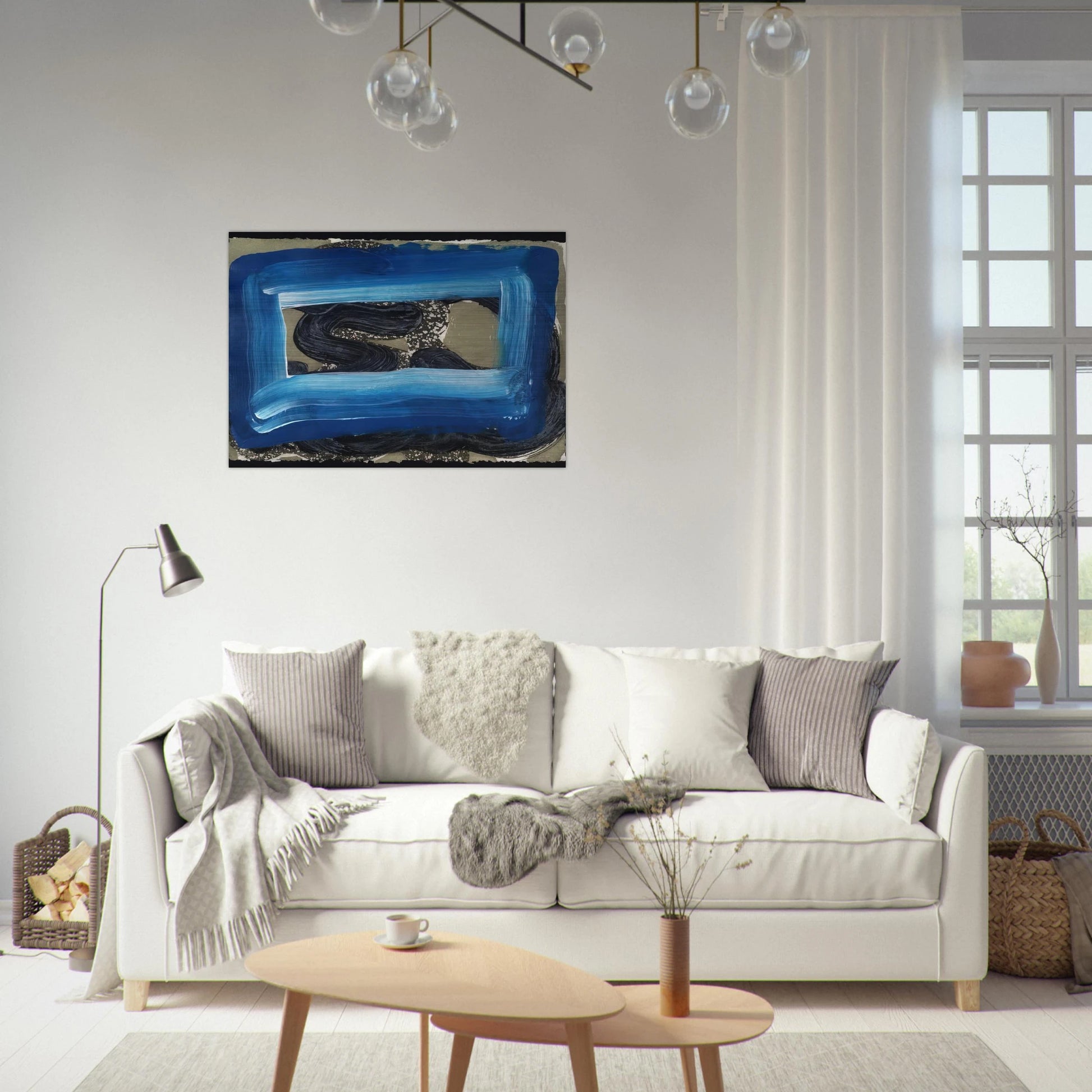 Seafood - 2001 - Howard Hodgkin Brushed Aluminum Print - 70x100 cm / 28x40 inches | Howard Hodgkin Aluminum Print | Howard Hodgkin Prints