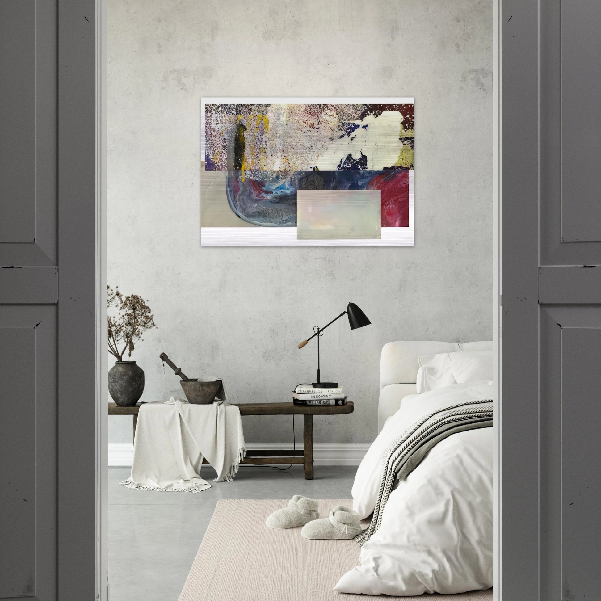 Newly Little - Sam Gilliam Brushed Aluminum Print - 70x100 cm / 28x40 inches | Sam Gilliam Aluminum Print | Sam Gilliam Prints