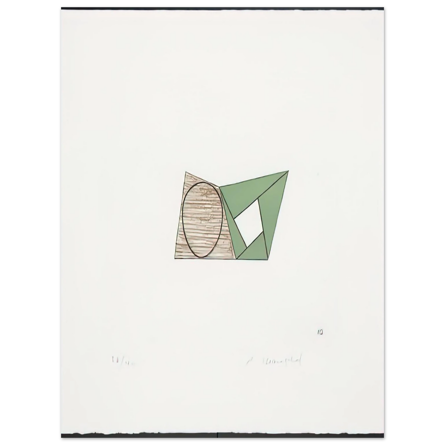 Robert Mangold - PAGES 10 1989  75x100 cm / 30x40inches Fine Art Poster