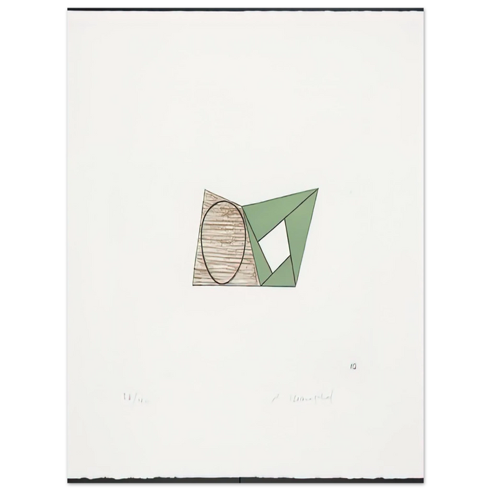 Robert Mangold - PAGES 10 1989  75x100 cm / 30x40inches Fine Art Poster