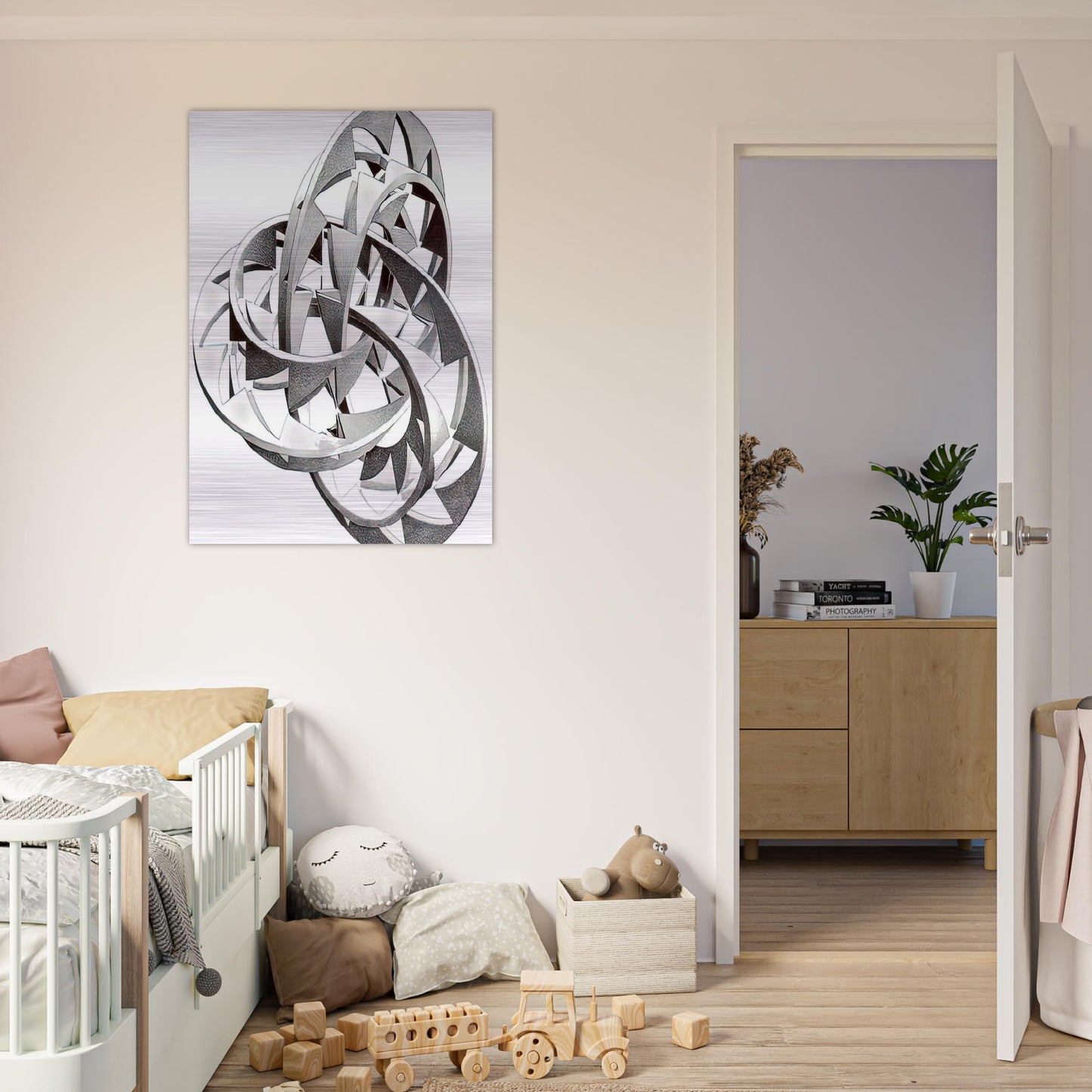 KNOT - MC Escher Brushed Aluminum Print - 70x100 cm / 28x40 inches | MC Escher Aluminum Print | MC Escher Prints