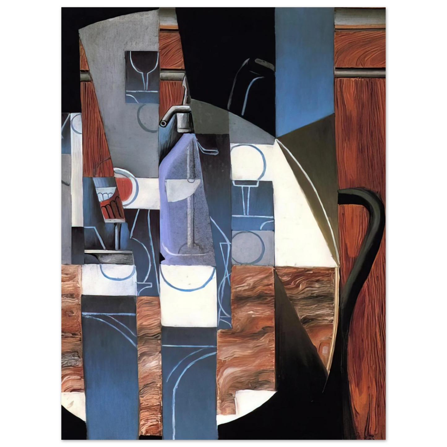 Juan Gris - THE SIPHON 1913  75x100 cm / 30x40inches Fine Art Poster