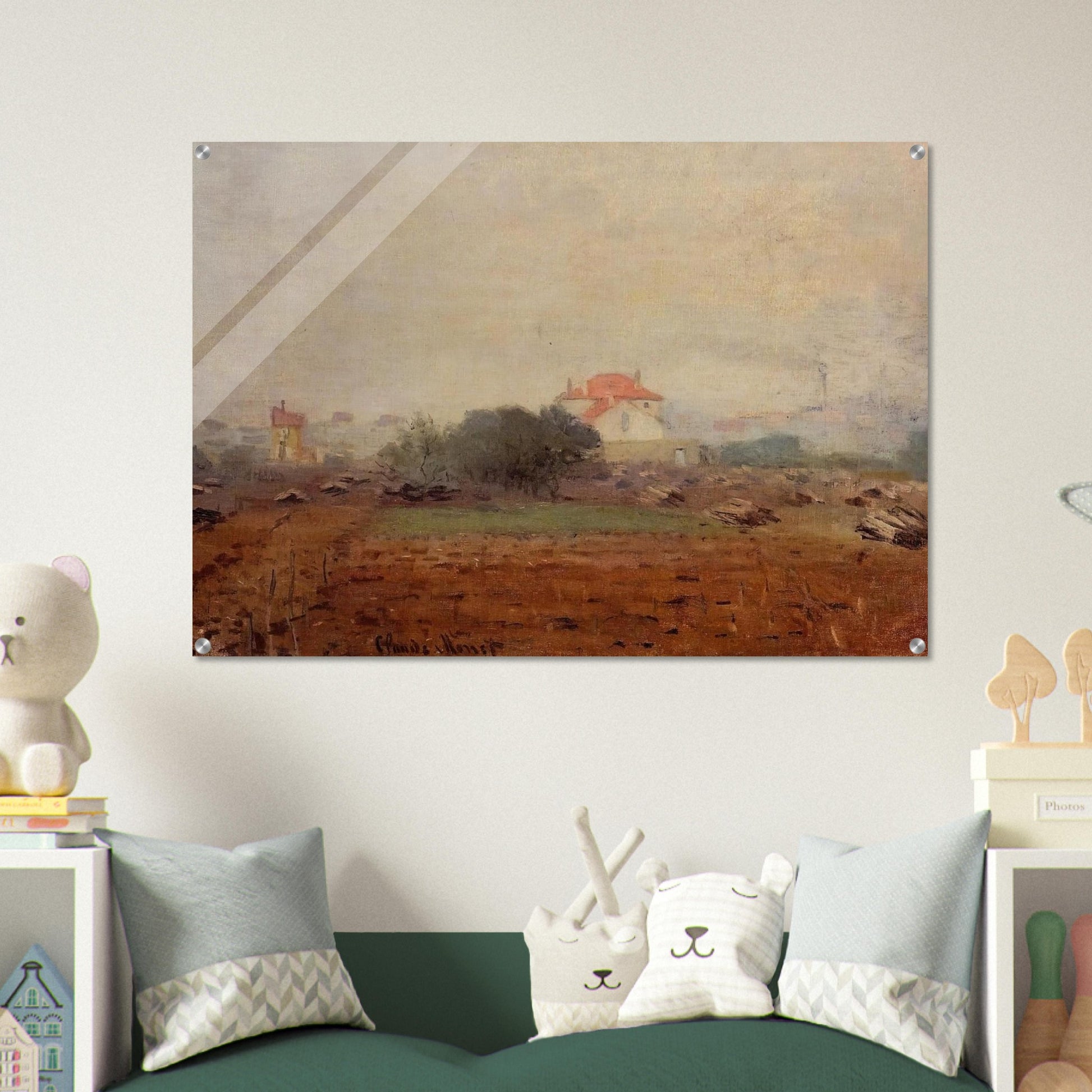 Fog - claude monet Acrylic Print - 70x100 cm / 28x40″ inches | claude monet Wall Art | claude monet Prints