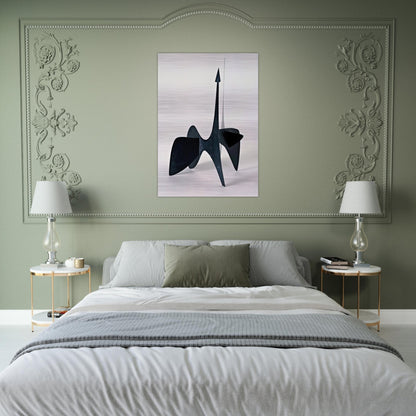 TEODELAPIO MAQUETTE II 1962 - Alexander Calder Brushed Aluminum Print - 70x100 cm / 28x40 inches | Alexander Calder Aluminum Print | Alexander Calder Prints