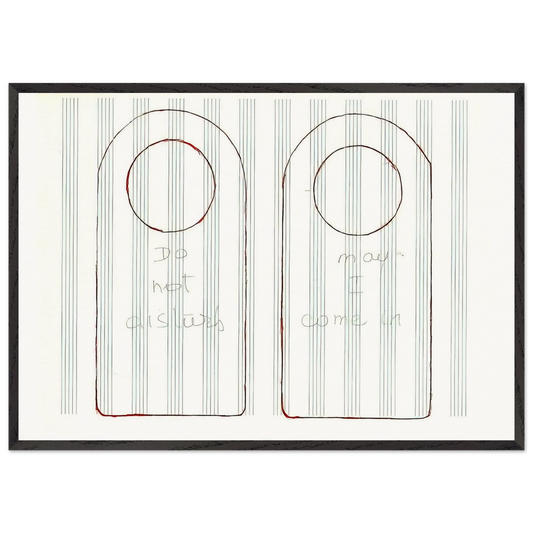 UNTITLED 1995 3 - Louise Bourgeois 70x100 cm / 28x40 inches Framed Art Print – Black Wooden Frame