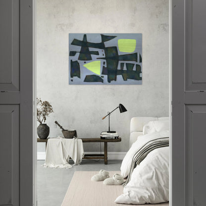 -12° - 1956 - Alfred Manessier Brushed Aluminum Print - 70x100 cm / 28x40 inches | Alfred Manessier Aluminum Print | Alfred Manessier Prints