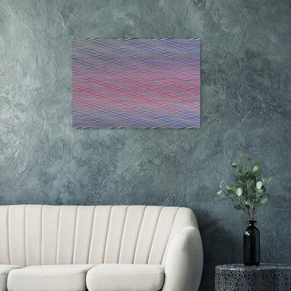 CATARACT 3 1967 - Bridget Riley Brushed Aluminum Print - 70x100 cm / 28x40 inches | Bridget Riley Aluminum Print | Bridget Riley Prints