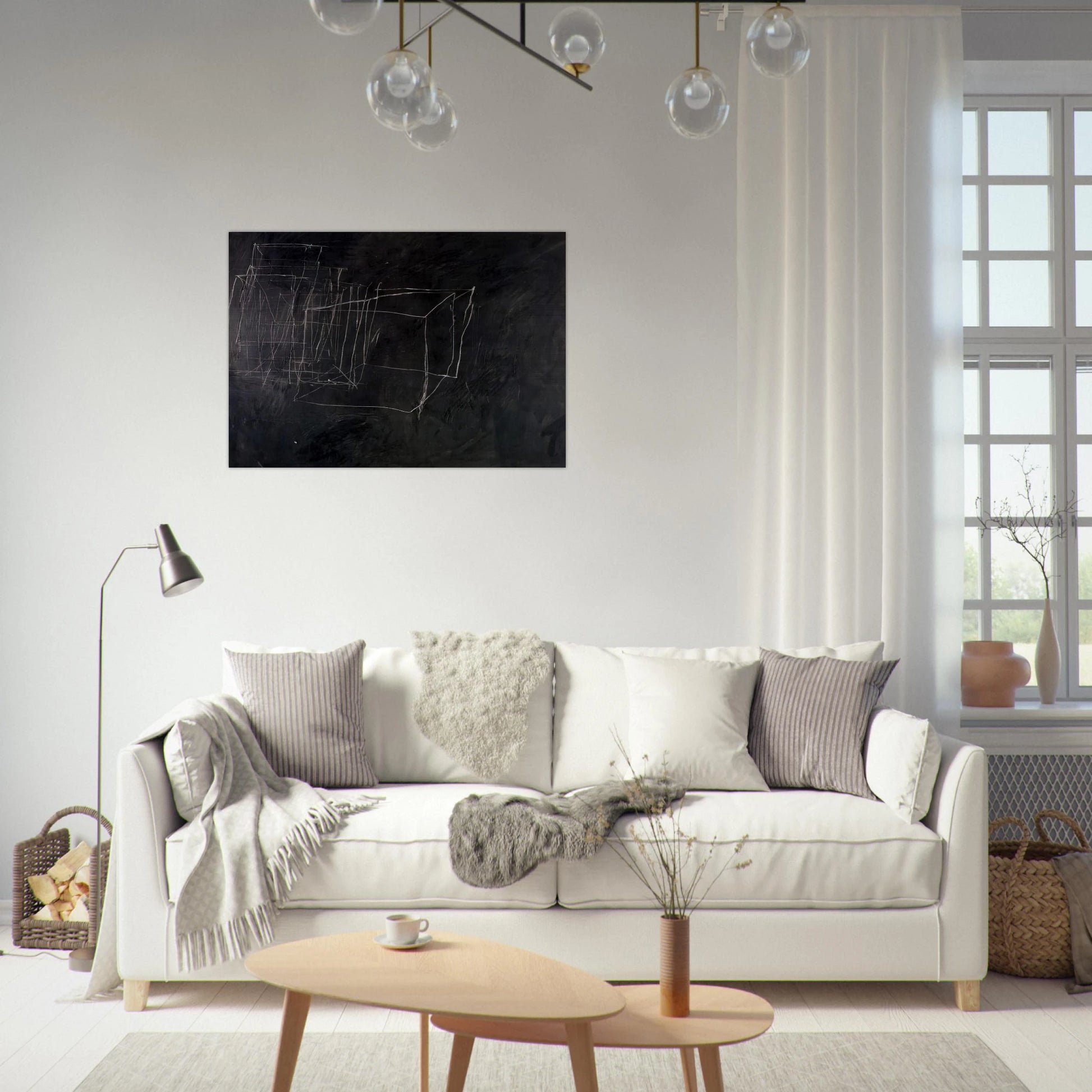 Night Watch - Cy Twombly Brushed Aluminum Print - 70x100 cm / 28x40 inches | Cy Twombly Aluminum Print | Cy Twombly Prints