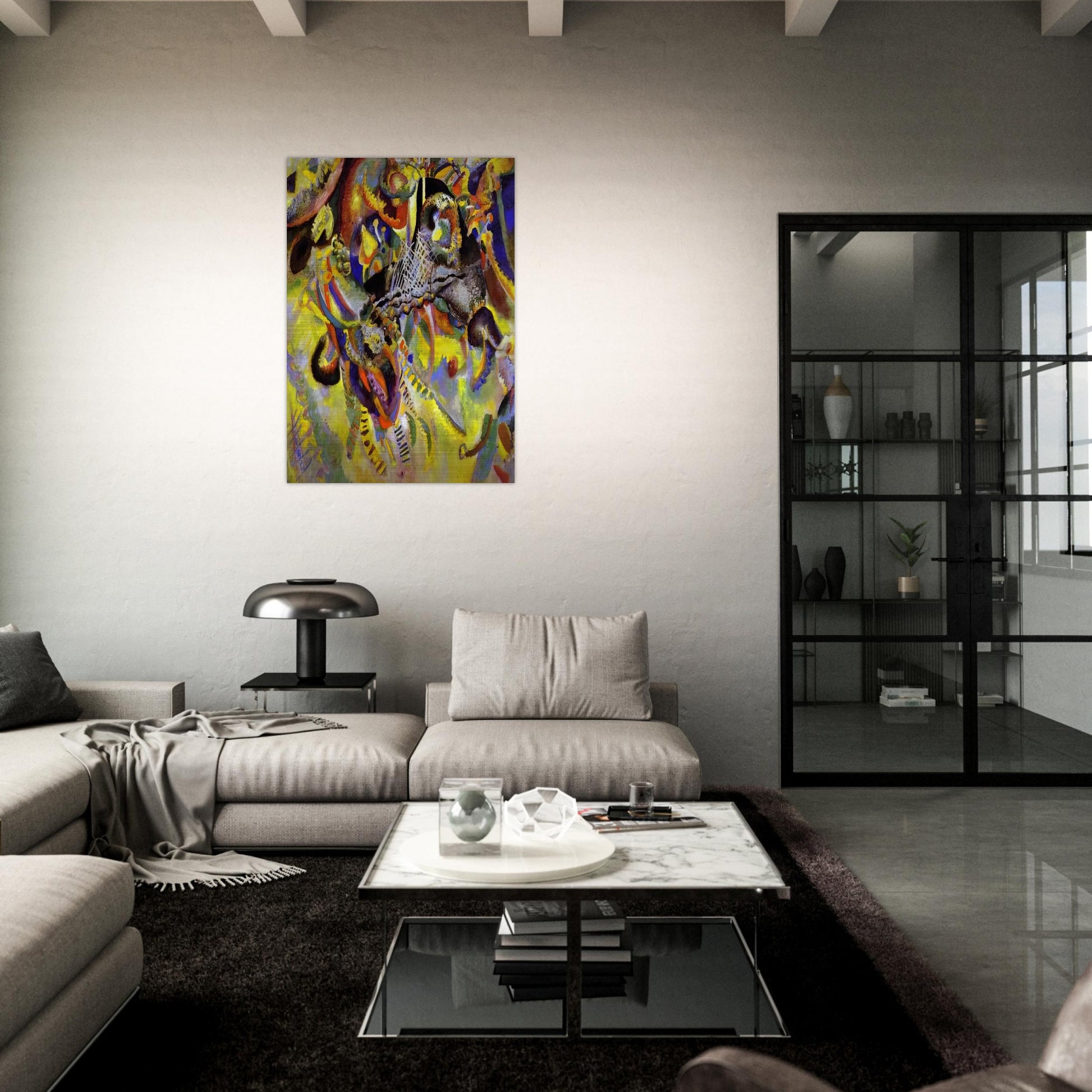 FUGUE 1914 - Wassily Kandinsky Brushed Aluminum Print - 70x100 cm / 28x40 inches | Wassily Kandinsky Aluminum Print | Wassily Kandinsky Prints