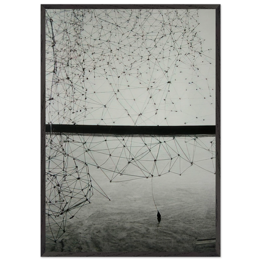 Reticularea - 1969 - Gego 70x100 cm / 28x40 inches Framed Art Print – Black Wooden Frame