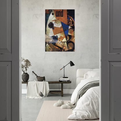 THE AND PICTURE 1919 - Kurt Schwitters Brushed Aluminum Print - 70x100 cm / 28x40 inches | Kurt Schwitters Aluminum Print | Kurt Schwitters Prints