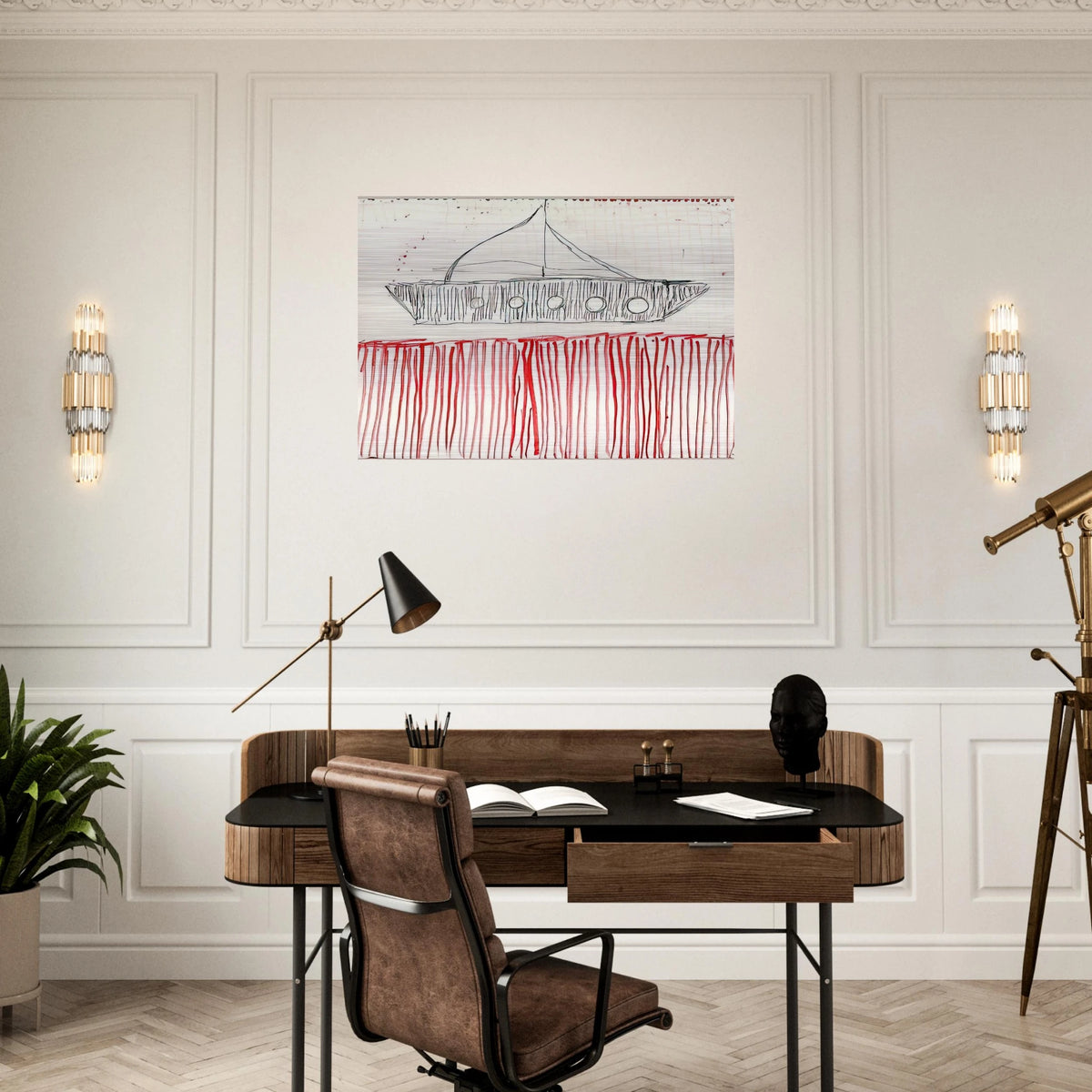 BE CALME OCTOBER 1ST 31ST 2004 0 - Louise Bourgeois Brushed Aluminum Print - 70x100 cm / 28x40 inches | Louise Bourgeois Aluminum Print | Louise Bourgeois Prints