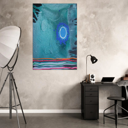 Blue Moon - 2006 - John Hoyland Art Prints - 100x150 cm / 40x60″ inches | John Hoyland Poster | John Hoyland Prints