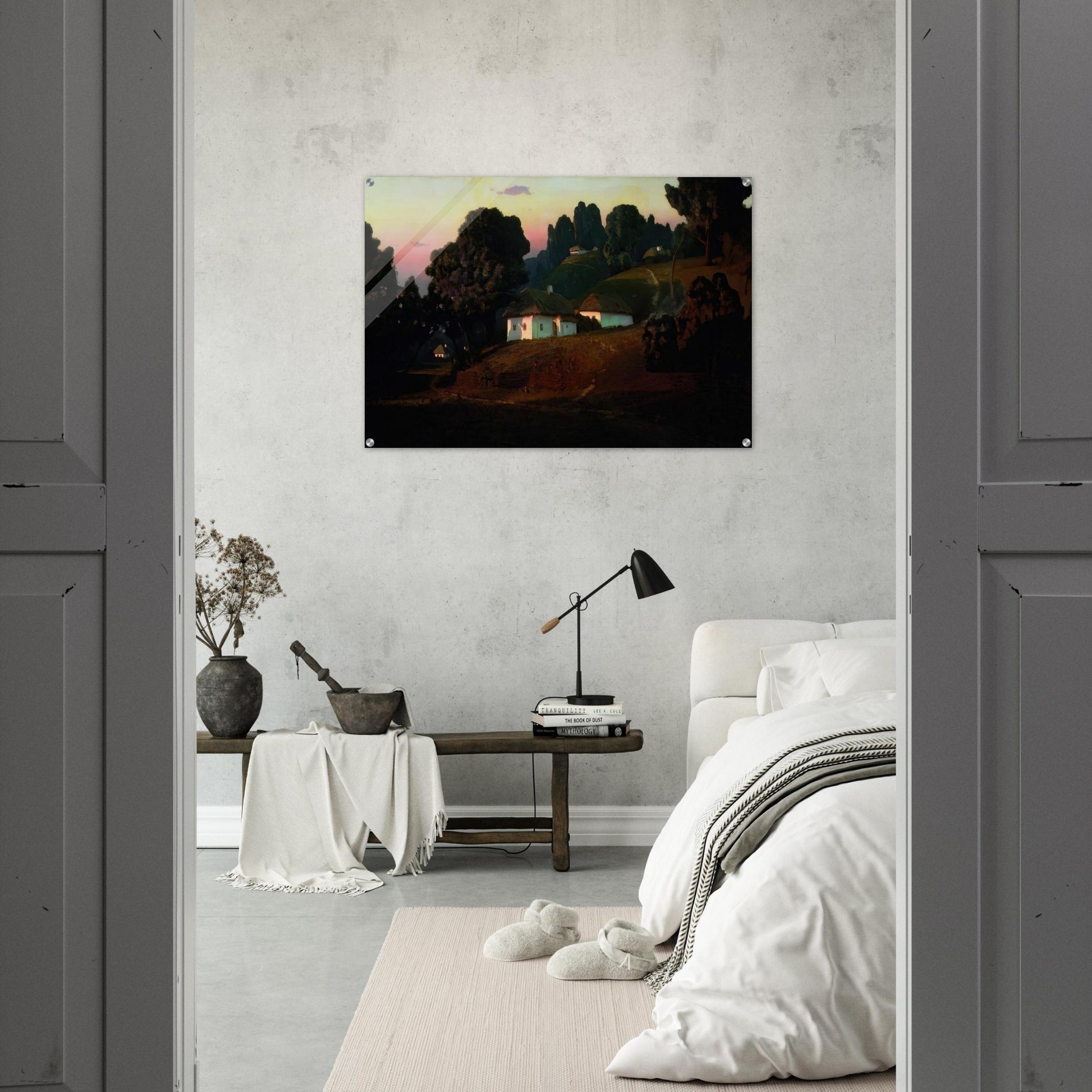 Evening in Ukraine - Arkhyp Kuindzhi Acrylic Print - 70x100 cm / 28x40″ inches