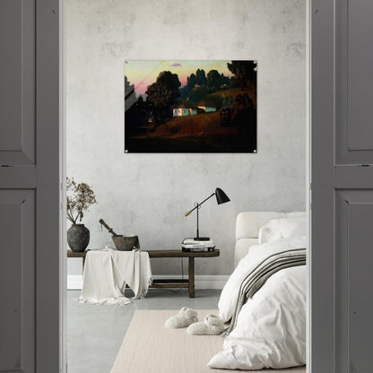 Evening in Ukraine - Arkhyp Kuindzhi Acrylic Print - 70x100 cm / 28x40″ inches