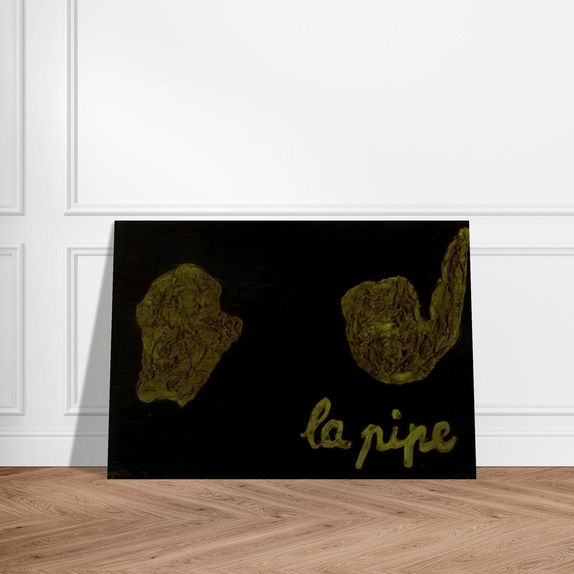 THE PIPE 1927 - Rene Magritte Brushed Aluminum Print - 70x100 cm / 28x40 inches | Rene Magritte Aluminum Print | Rene Magritte Prints