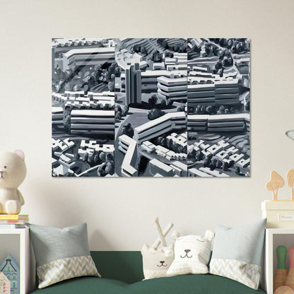 TOWNSCAPE TR 1969 - Gerhard Richter Acrylic Print - 70x100 cm / 28x40″ inches