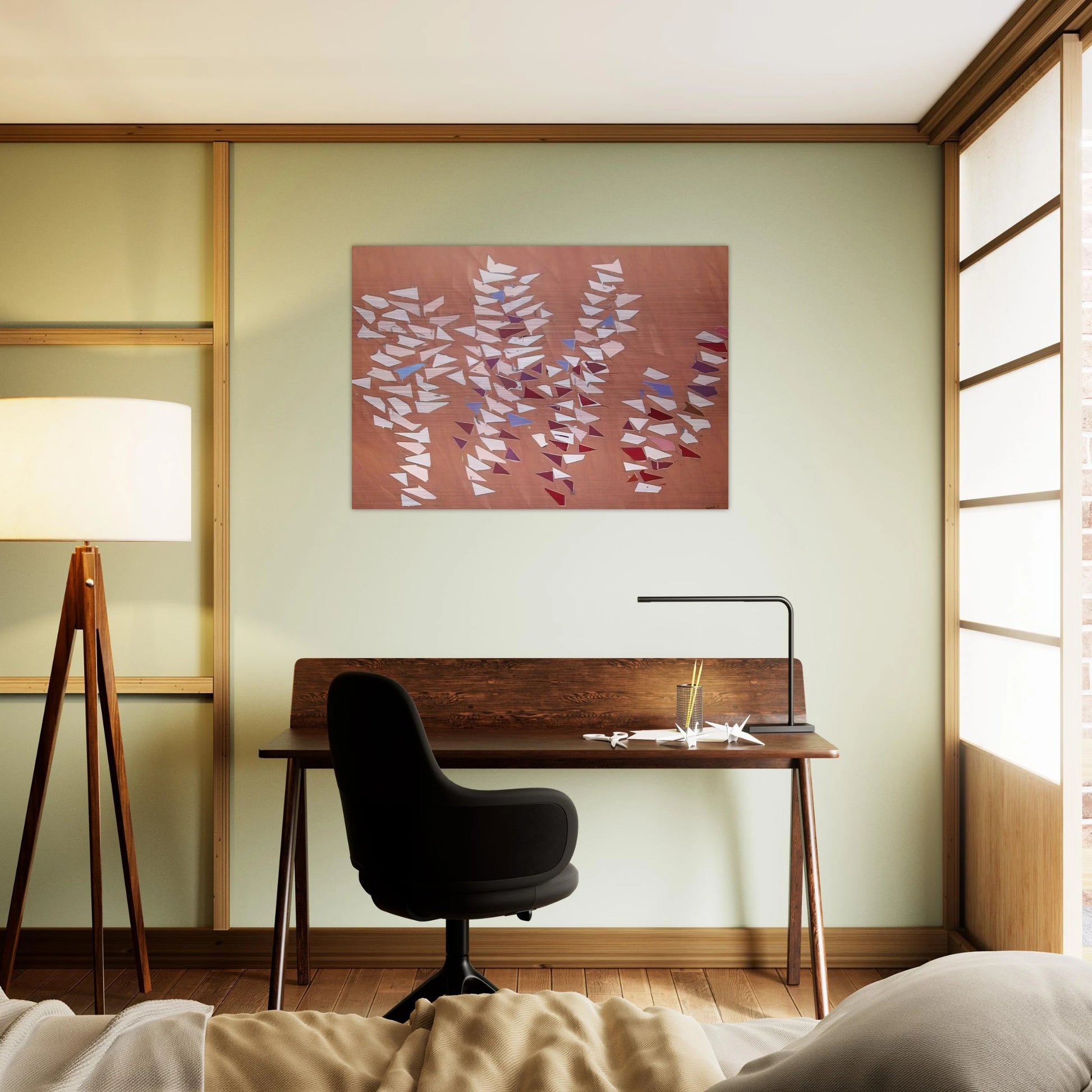 On Gray Pink - 1988 - Robert Goodnough Brushed Aluminum Print - 70x100 cm / 28x40 inches | Robert Goodnough Aluminum Print | Robert Goodnough Prints